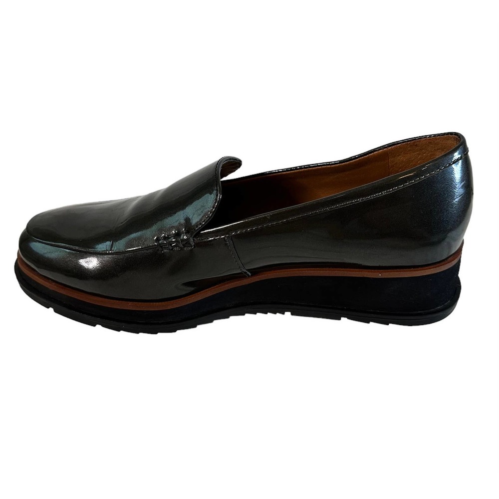 Franco Sarto Grey Patent Leather Loafer Women’s Size 8M